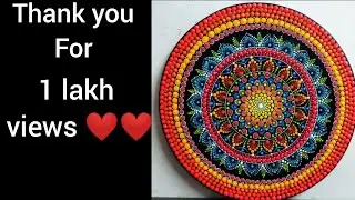 Dot mandala painting #4 by Shwetaart03- very beautiful detailed design step by step