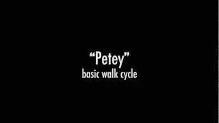 "Petey" - basic walk cycle demo (Maya)