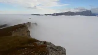КБР, Скалистый хребет, плато Чматаш, вид с пика горы Лха