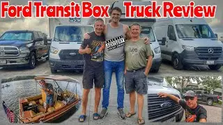Ford Transit box truck review. Weekend in Texas. Meeting with colleagues. Long-haul trucking and ...