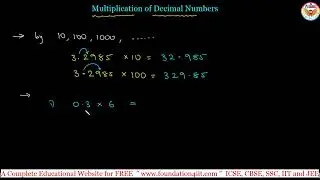 Multiplication of Decimal Numbers || Class 7 Maths ||
