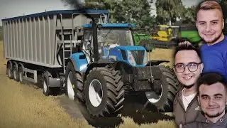 OPOROWO CAŁODOBOWO!🔥 Ciężkie Żniwa Pszenicy, Naczepa & Prasowanie😱 