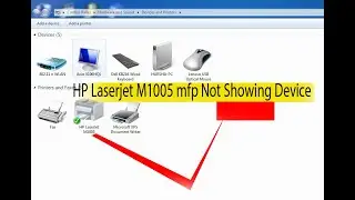 HP Laserjet M1005 mfp Not Showing Device 100%FIX PROBLEM