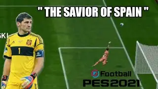 PES 2021 Mobile - Iker Casillas Saves & Skills |  The Savior Of Spain 🇪🇸
