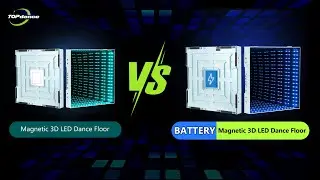 TOP DANCE Magnetic 3D LED Dance Floor TP-877 vs Magnetic 3D Infinity Dance Floor TP- B877