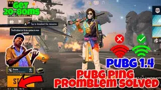 Pubg Mobile New Update High Ping Promblem Solved | Pubg 1.4 Update Ms Fix | Get Only 20 Ms🤩 | Tamil