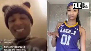 NBA YoungBoy Cant Stop Smiling While Talking To LSU Basketball Star Angel Reese