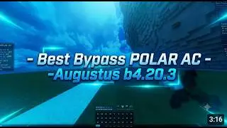 📑ЛУЧШИЙ ОБХОД POLAR AC | BLOCK MODE BYPASS |  TIMERRANGE 5,6 TICKS |  DESTROY KITPVP DEXLAND 📑