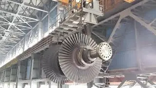 Capital Overhauling of 250 MW Steam Turbine Part-8 / LP Turbine rotor lifting