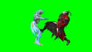 PUBG X Suit Action Fight Green Screen