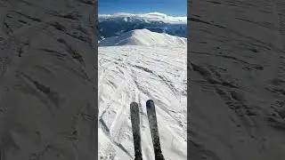 Когда решил покатать при лунной гравитации #freeride #ski #gudauri #speedriding