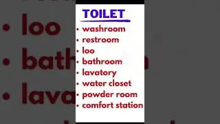 Stop saying Toilet? other ways to say it 