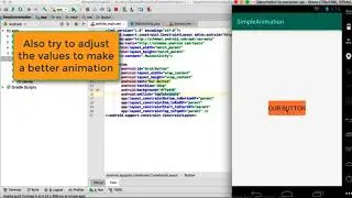 Android Studio Animation: Button Scale and Bounce Animation