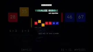 💡 Bubble Sort Visualized! | Learn Sorting with Animation 🎥✨ 