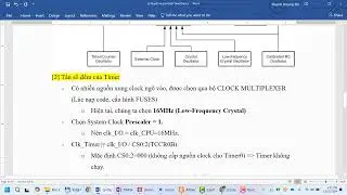[AVR] Sử dụng Timer (1/2)