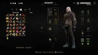 The Witcher 3. Mod "Potato Item Cheats". Potato upgrade demo.