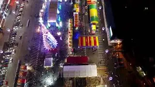 Новорічна ялинка 2021 та пл. Свободи (Харків) з неба