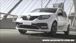 Renault Sandero RS 2016 - Clipe - BlogAuto