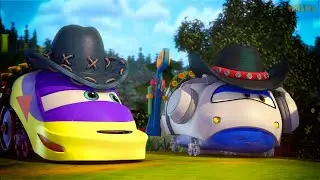 Train cartoon | Super wings | Collection 252