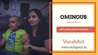 Ominous Meaning & Pronunciation | English & Hindi Vocabulary | VocabAct