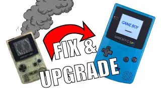 Repairing a Gameboy Color and improving it with a cheap screen