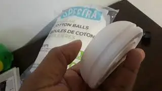 Essential Oil hack with a stick up and cotton balls