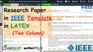 IEEE Template for Research Paper in LATEX | Two Column Paper