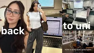 UNI VLOG 💻 6AM morning routine, studying in the library, cleaning my apartment, skincare routine