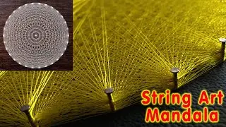 String art Mandala | Round string art | string art round shape | how to do string art | Version #2