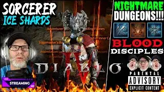 ⚒SORCERER ICE SHARDS | NIGHTMARE DUNGEONS !!!🔥DIABLO 4 