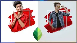 Snapseed Red DP Photo Editing / Snapseed Background Change Editing Tutorial / Panthar Edit Sagor