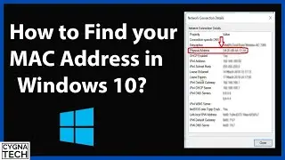 How To Find The MAC Address/ Physical Address For Your Computer With Windows 10 | Find WiFi MAC