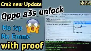 Oppo A3s Pattern Unlock CM2 | Oppo A3s Screen Lock Remove with cm2 new method 2022