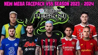 NEW MEGA FACEPACK V55 SEASON 2023 - 2024 || PES 2021 SMOKEPATCH & INFERNO || SIDER & CPK VERSION