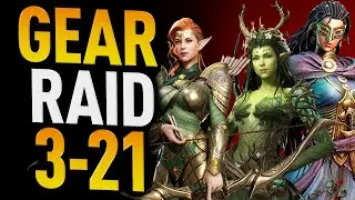 GEAR RAID 3-21 DONE! IDRIL WAS MVP! FULL SHOWCASE - Watcher of Realms
