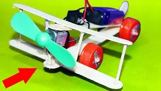 Popsicle Stick Airplane Craft at Home | Smart Solutions.