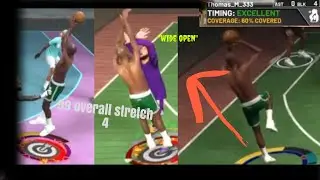 99 STRETCH 4 GREENS IMPOSSIBLE SMOTHERED SHOTS IN NBA 2K21! BEST STRETCH 4 BUILD DOMINATES STAGE 1V1
