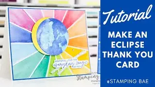 How to Make an Eclipse Themed Thank You Card in Minutes