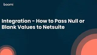 Integration - How to Pass Null or Blank Values to NetSuite
