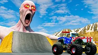 Epic Escape From The Shy Guy SCP 096 | Car VS Giant Bulge