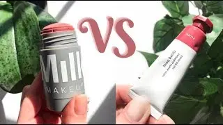 Milk Makeup vs Glossier | Lip and Cheek Stick vs Cloud Paint