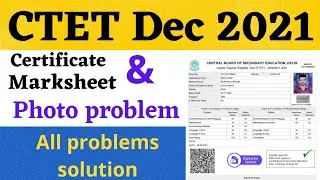 ctet certificate Dec 2022 photo problem solution|ctet certificate all problems solution in hindi
