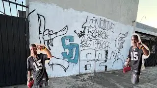 On the east side, checking out some East Coast strike ups with Scooter from 10Duce Raymond Ave Crips