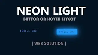 Neon Light Button Animation Effects on Hover | CSS Snake Border 2021