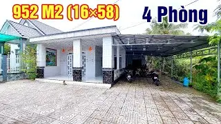 Nhà Vườn 952 m2 (16×58) Có 4 Phòng Ngủ Vườn Trái Cây Trang Trại Nhỏ  Phía Sau Đường Oto Tới Nhà