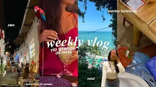 weekly vlog! - dias divertidos no rio grande do norte, natal e pipa, praias, pontos turísticos..