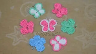Crochet butterfly. Crochet with Oksana Valerievna.