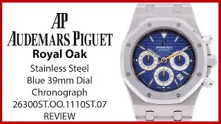 ▶Audemars Piguet Royal Oak Chronograph Stainless Steel Blue 39mm Dial - REVIEW 26300ST.OO.1110ST.07