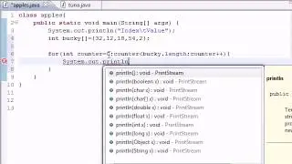 Java Video Tutorial Part 28 |  Creating an Array Table