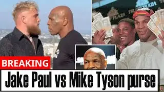 Jake Paul vs Mike Tyson purse How much money will fighters be paid for huge boxing fight